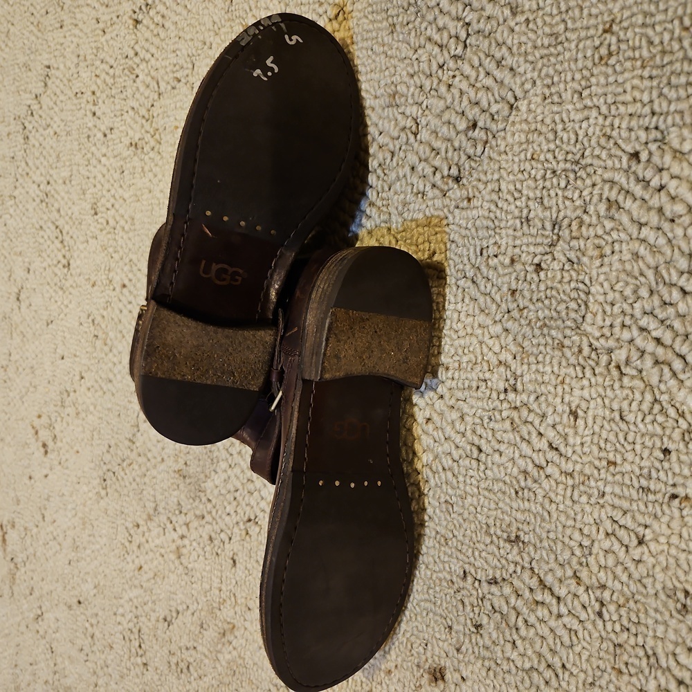 Womens UGG leather Ankle boots - Picture 7 of 8